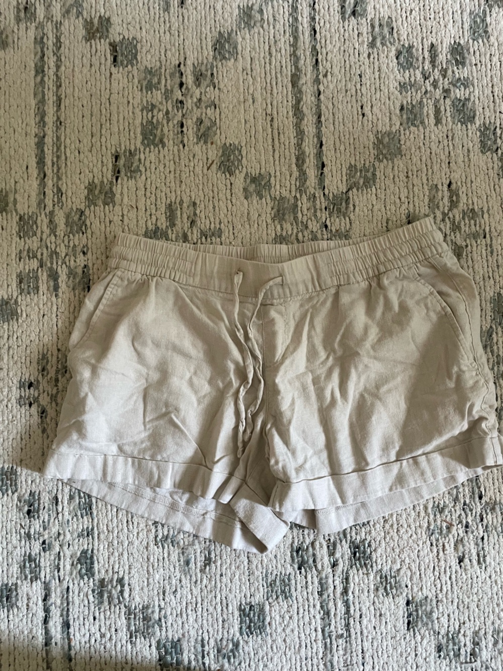 Old Navy Women's Light Khaki Drawstring Athletic Shorts